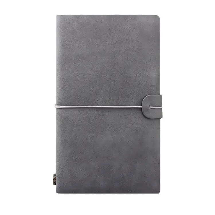 Vintage Leather Strap Notepad A6 with Metal Buckle - Image 5