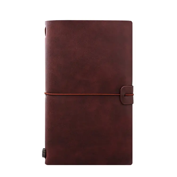 Vintage Leather Strap Notepad A6 with Metal Buckle - Image 6