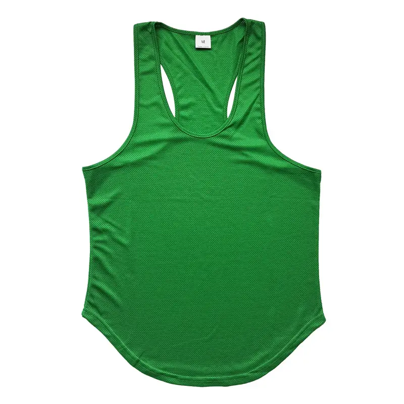 Men's Grey Mesh Bodybuilding Vest Summer Training Bottom - Image 8