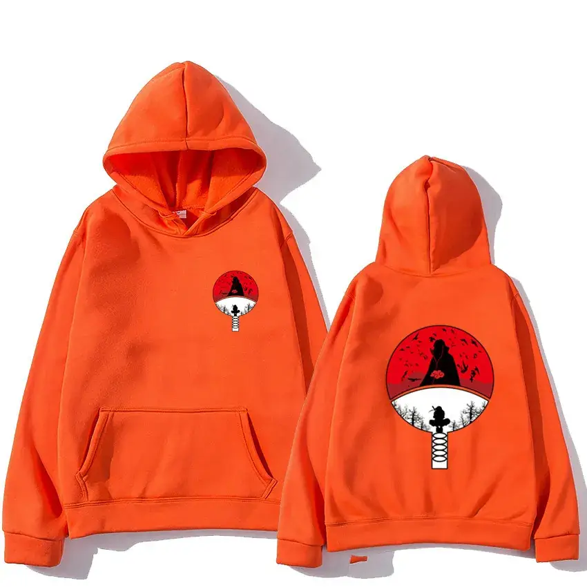 Naruto Anime Hoodie Set Yellow Velvet Hooded - Image 16