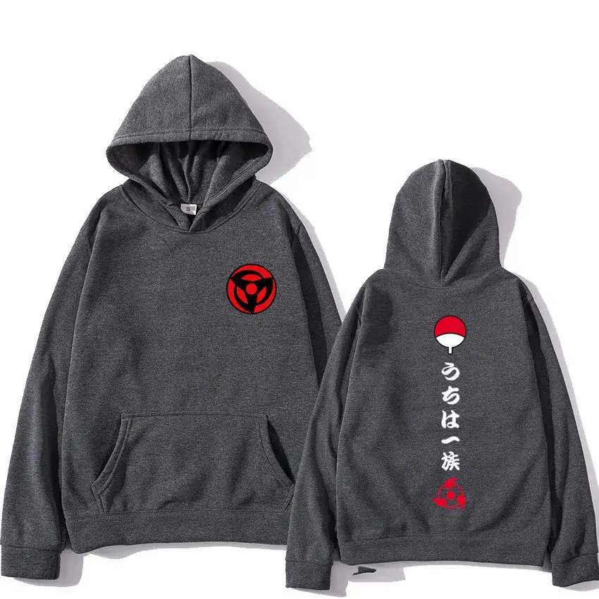 Naruto Anime Hoodie Set Yellow Velvet Hooded - Image 3