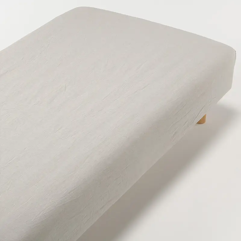 Japanese-Style Muji Bed Sheet, Single Piece, Pure Cotton, Double Bed, Nordic Style, Solid Color, Single Bed, All-Cotton Duvet Cover, Simple Design