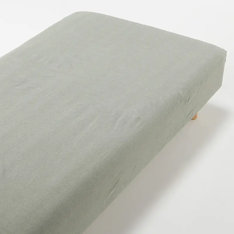 Japanese-Style Muji Bed Sheet, Single Piece, Pure Cotton, Double Bed, Nordic Style, Solid Color, Single Bed, All-Cotton Duvet Cover, Simple Design