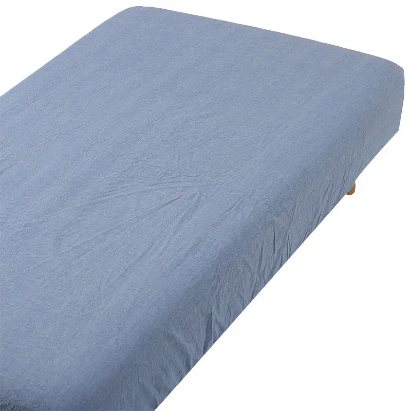 Japanese-Style Muji Bed Sheet, Single Piece, Pure Cotton, Double Bed, Nordic Style, Solid Color, Single Bed, All-Cotton Duvet Cover, Simple Design