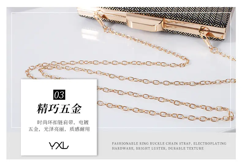 Black Gold PU Clutch Bag for Women — feature 8