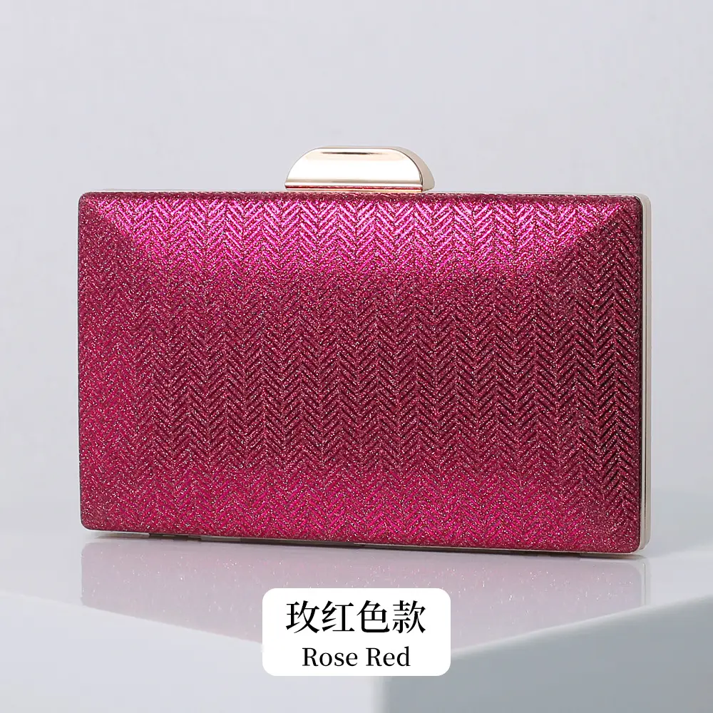 Black Gold PU Clutch Bag for Women - Image 2