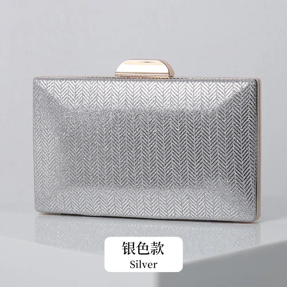 Black Gold PU Clutch Bag for Women - Image 4