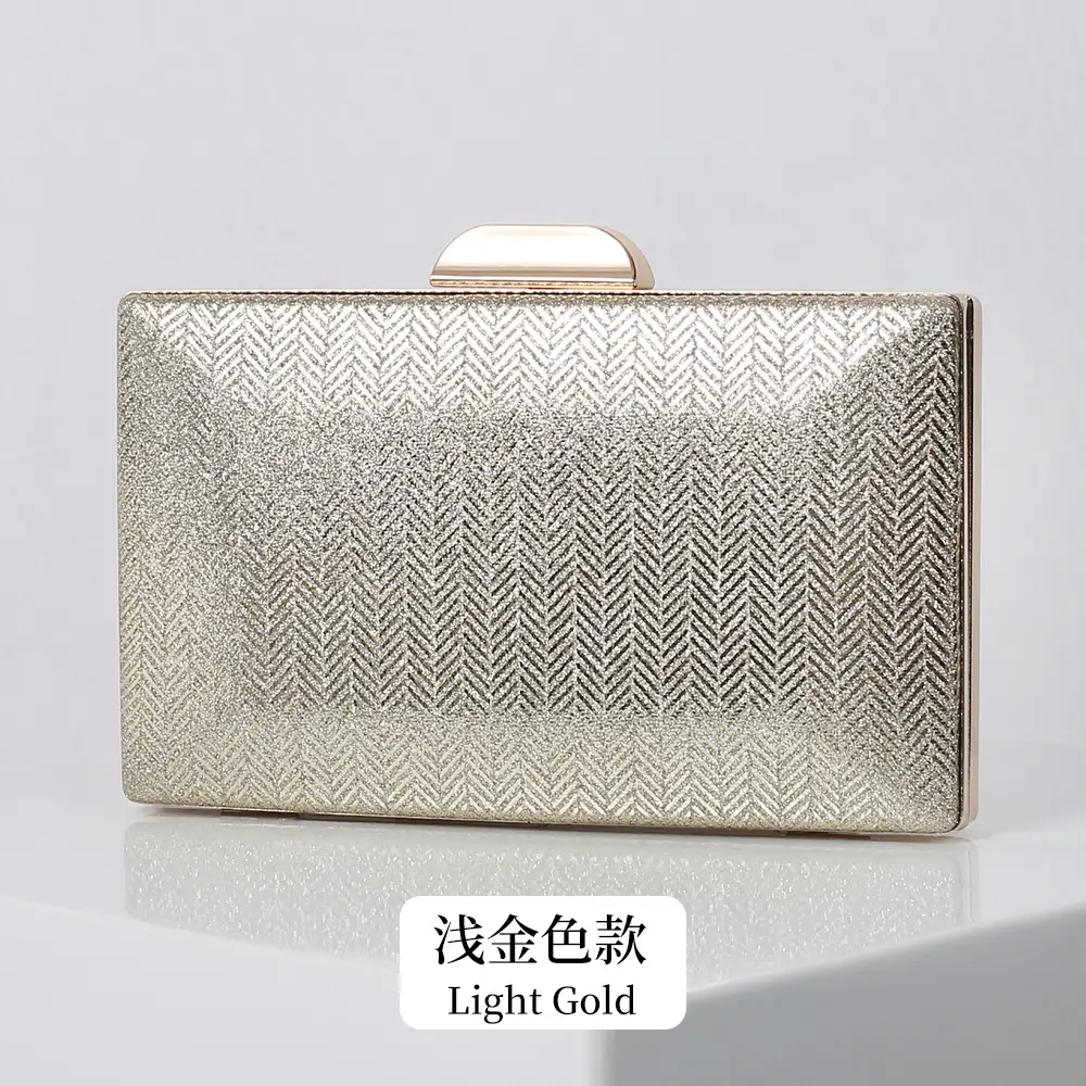 Black Gold PU Clutch Bag for Women - Image 5