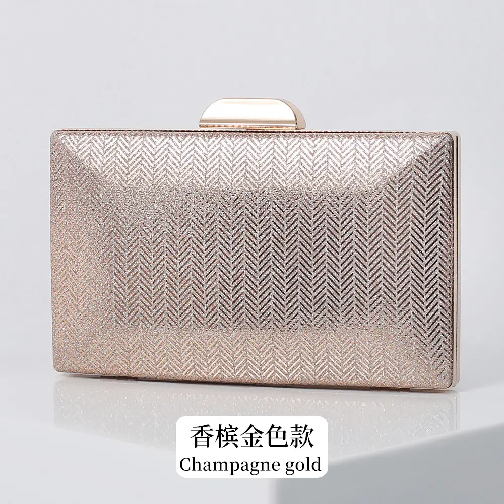 Black Gold PU Clutch Bag for Women - Image 6