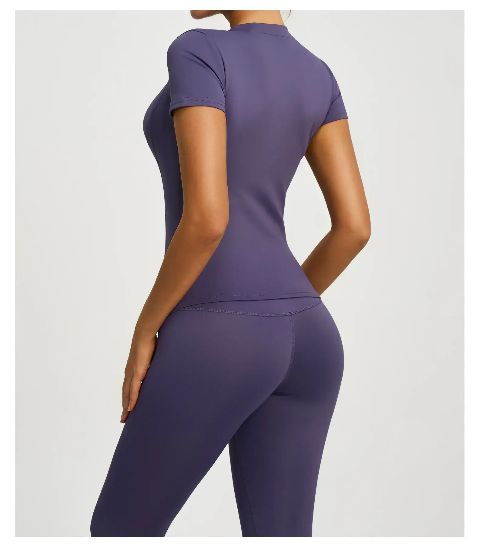 Pink Tight Fitting Women's T-Shirt for Running & Yoga — feature 19