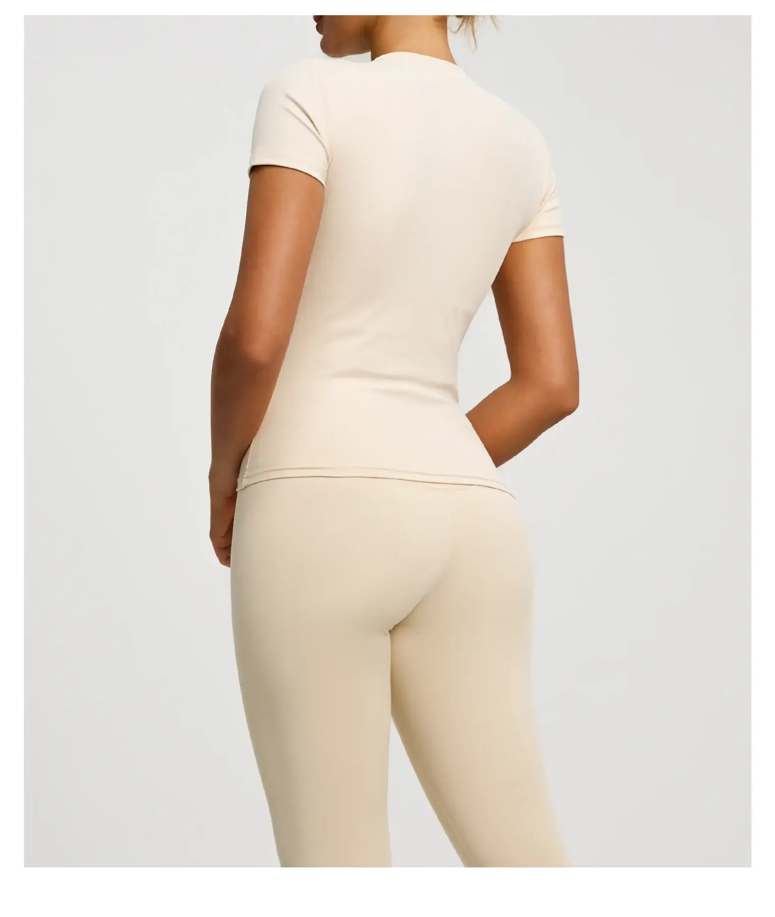 Pink Tight Fitting Women's T-Shirt for Running & Yoga — feature 22