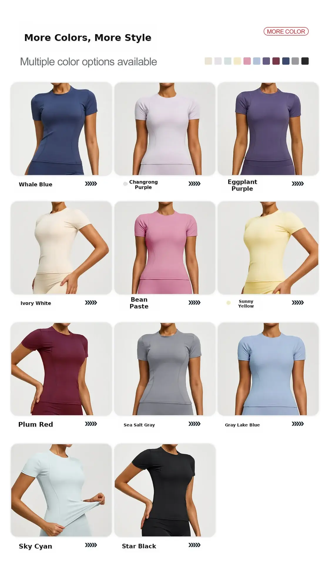 Pink Tight Fitting Women's T-Shirt for Running & Yoga — feature 4