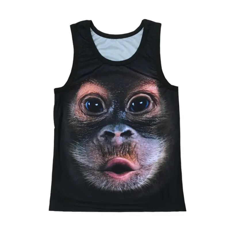 Funny Gorilla 3D Monkey T-Shirt Large Men