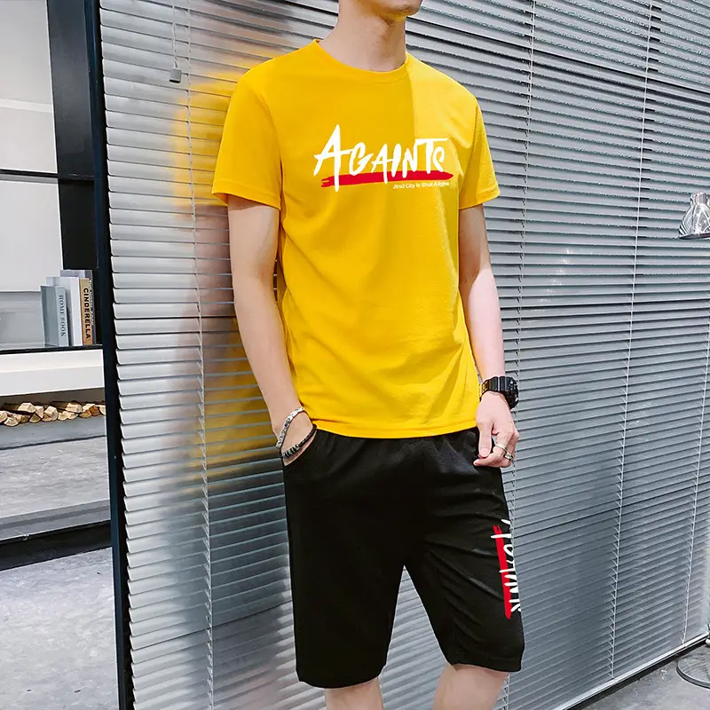 Men Red Black Graphic Sports Suit 2025 - Image 8