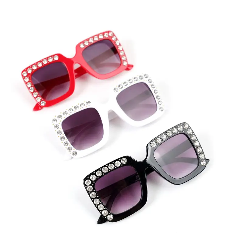Diamond Encrusted Kids Sunglasses European American Style