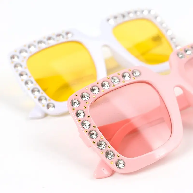 Diamond Encrusted Kids Sunglasses European American Style