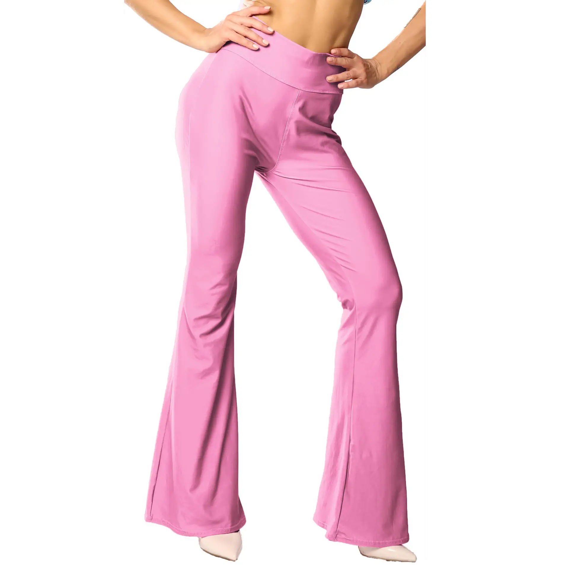 Green Printed Flared Pants for Women - Image 28