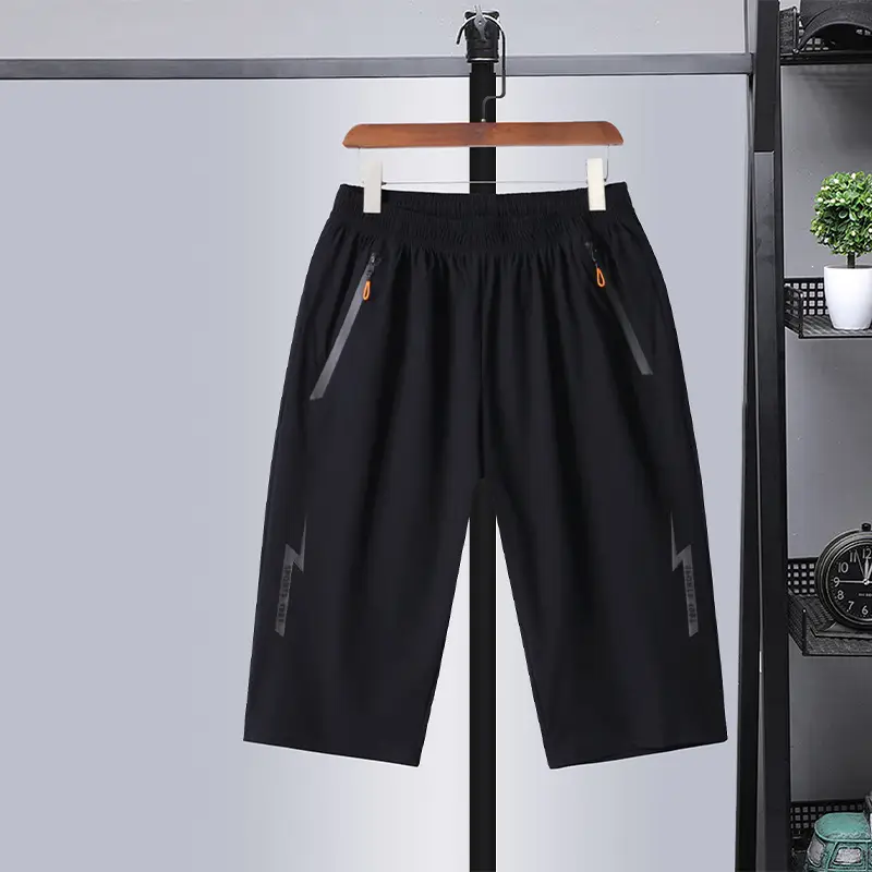 Men Ice Silk Cropped Shorts 5°C Cool - Image 2