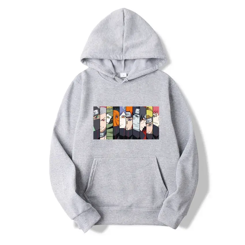 Pink Naruto Graphic Hoodie for Men Women Fleece Lined - Image 35