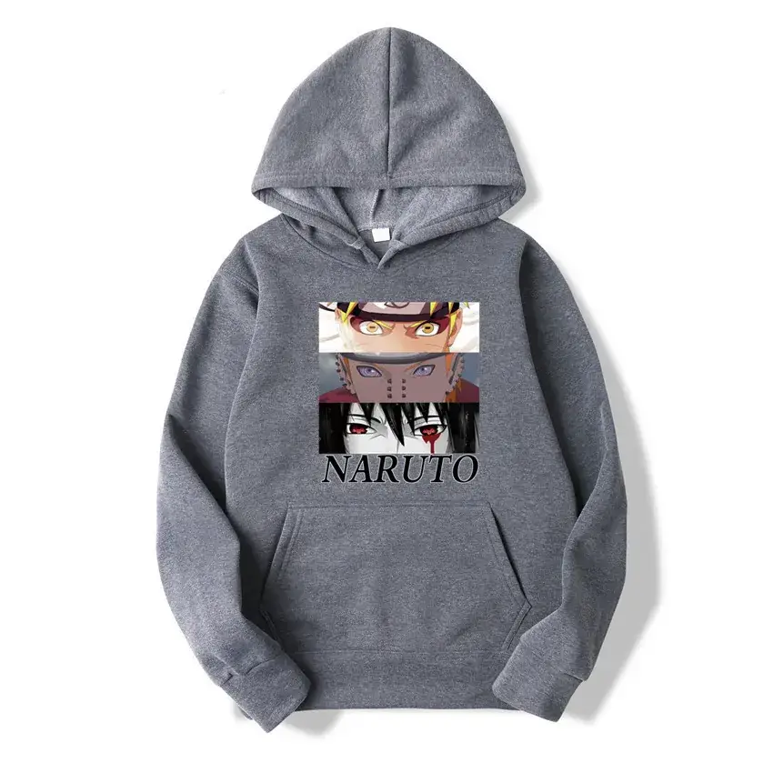 Pink Naruto Graphic Hoodie for Men Women Fleece Lined - Image 13
