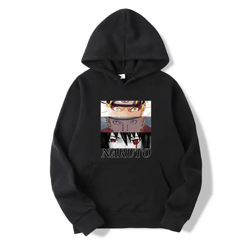 Pink Naruto Graphic Hoodie for Men Women Fleece Lined - Image 20