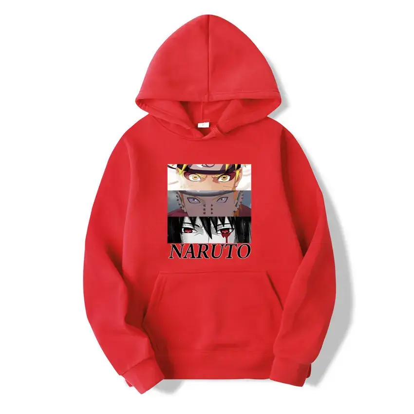 Pink Naruto Graphic Hoodie for Men Women Fleece Lined - Image 22