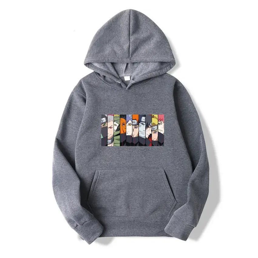 Pink Naruto Graphic Hoodie for Men Women Fleece Lined - Image 4