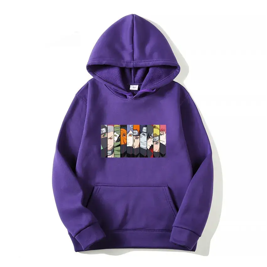 Pink Naruto Graphic Hoodie for Men Women Fleece Lined - Image 7