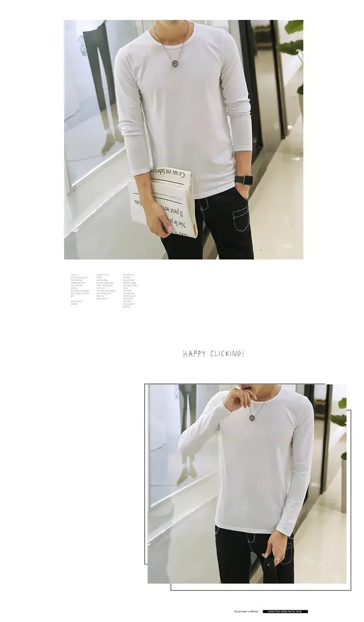 Men V-Neck Long Sleeve Red T-Shirt — feature 30