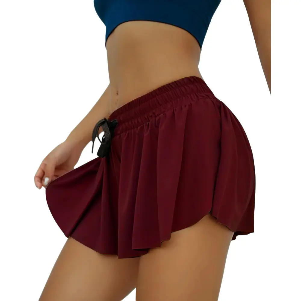 Pink Elastic Waist Shorts for Women - Image 4