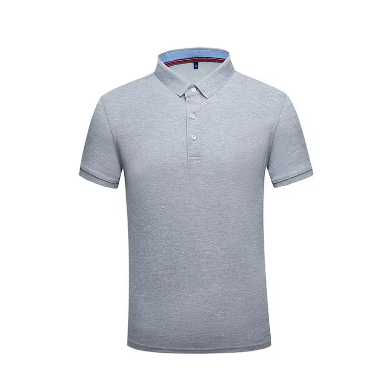 Men's Red Polo Shirt with Logo Embroidery - Image 2