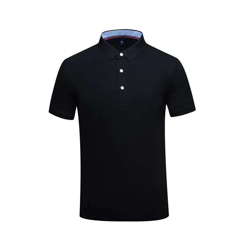 Men's Red Polo Shirt with Logo Embroidery - Image 3