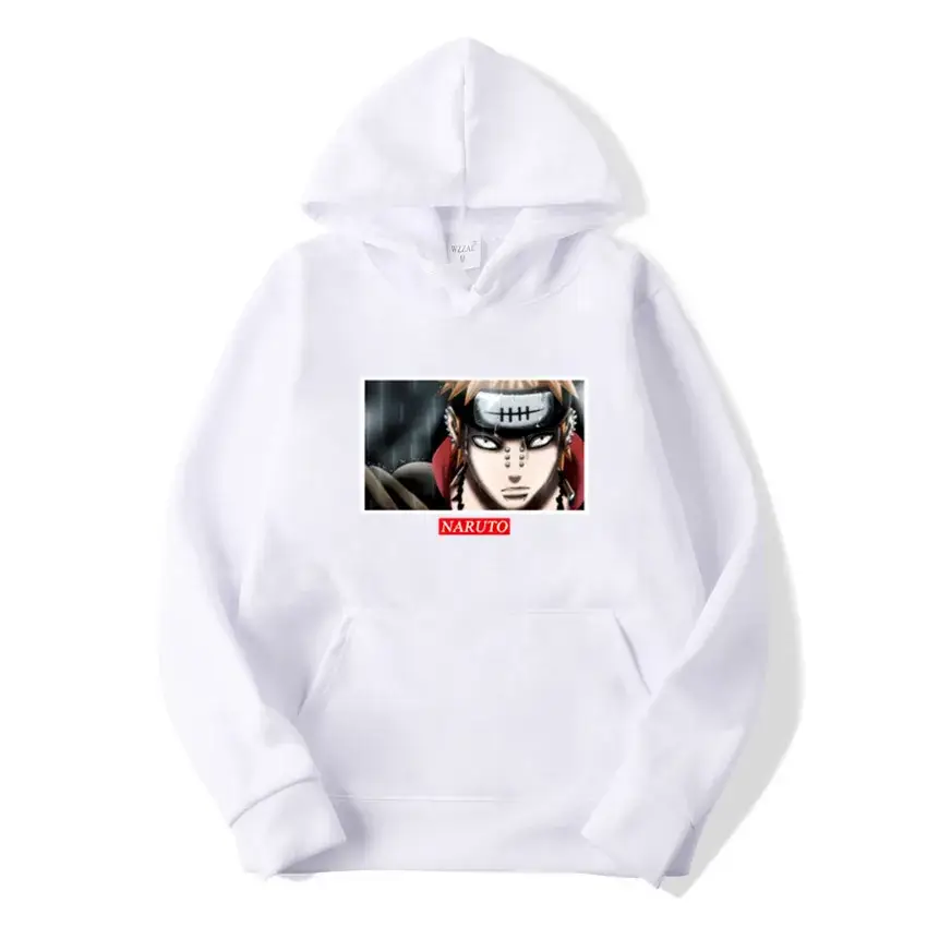 White Naruto Anime Hoodie for Men Women - Image 11