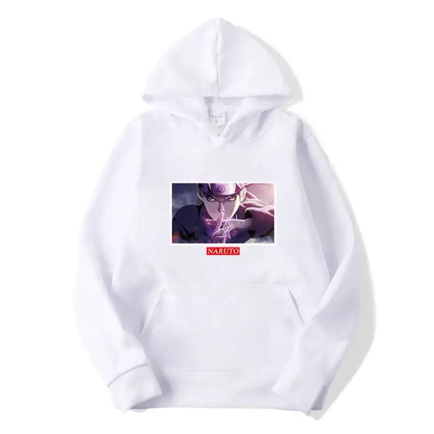 White Naruto Anime Hoodie for Men Women - Image 21