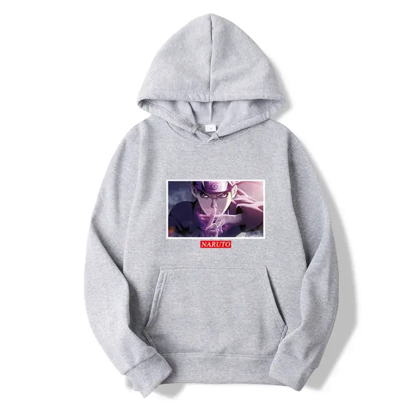 White Naruto Anime Hoodie for Men Women - Image 24