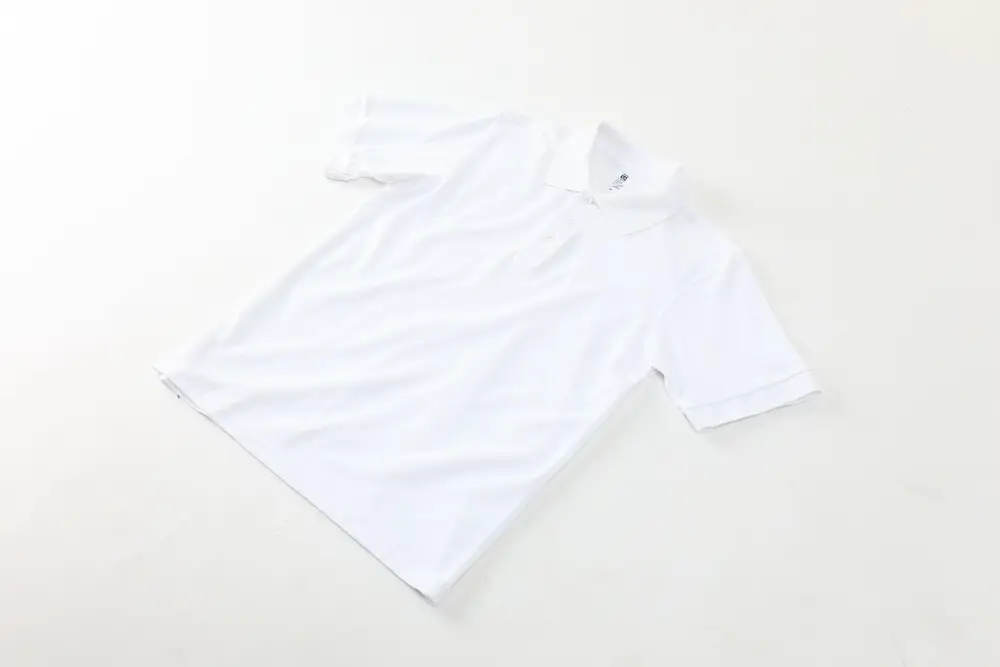 Men Black Polo Shirt with Blue Red Trim - Image 16
