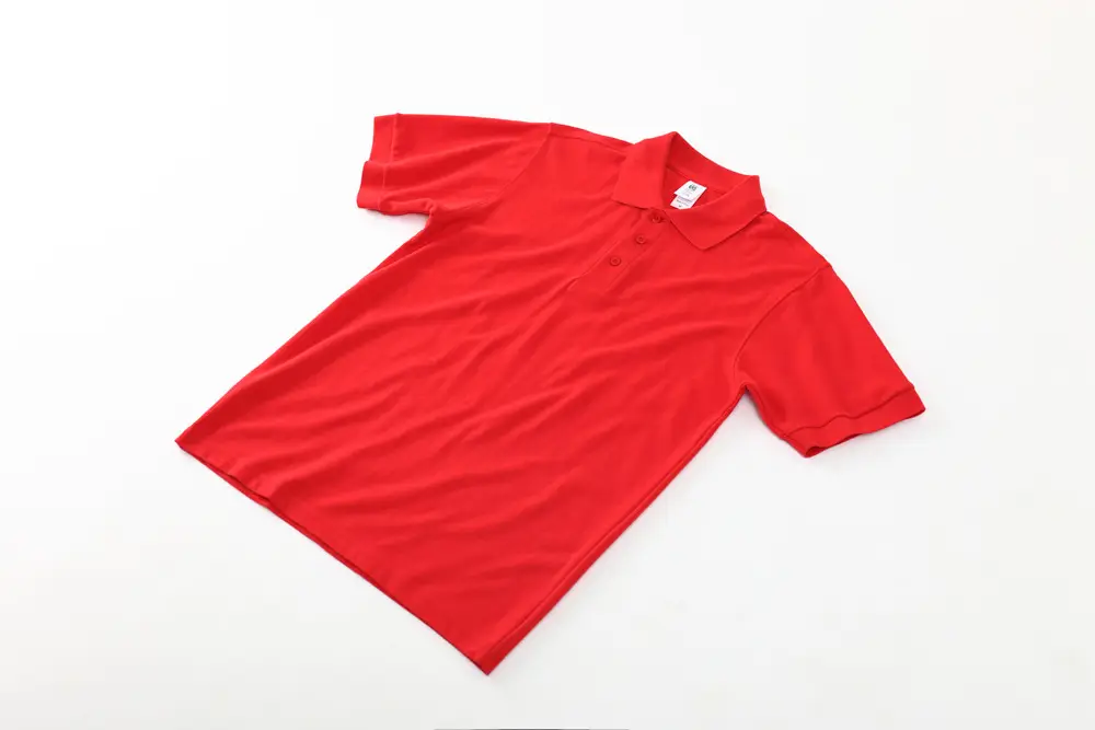 Men Black Polo Shirt with Blue Red Trim - Image 26