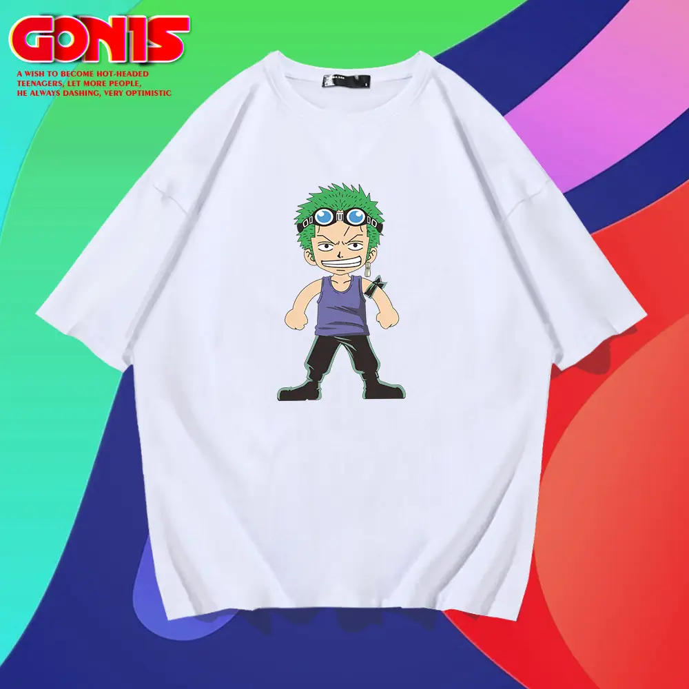 Q Version T-Shirt White Teen Summer Casual - Image 7