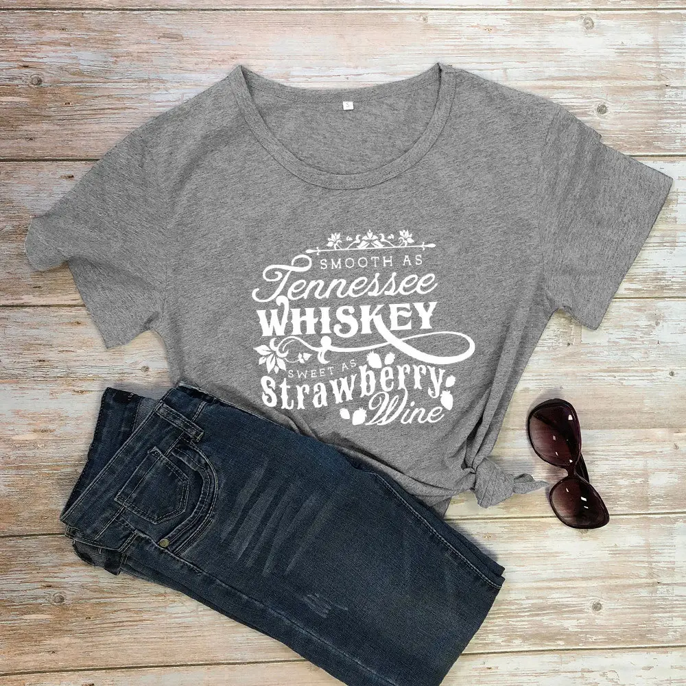 Tennessee Whisky Strawberry Wine T-Shirt Green - Image 2
