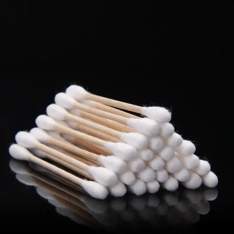 Wooden Cotton Swabs 100 Bags Double End Beauty