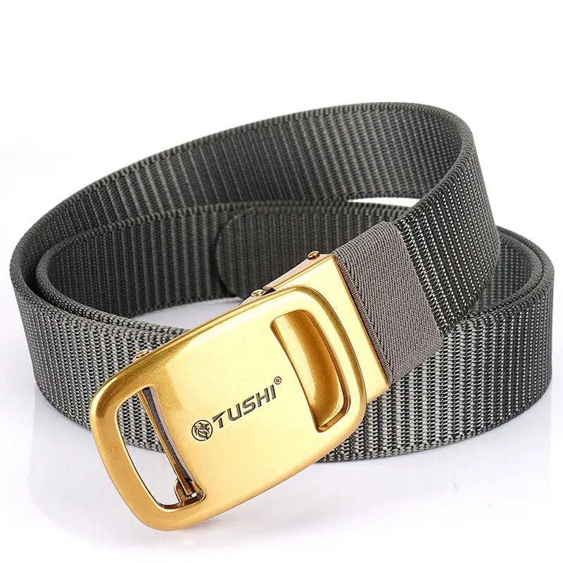 Men's Green Nylon Belt with Silver Buckle - Image 29