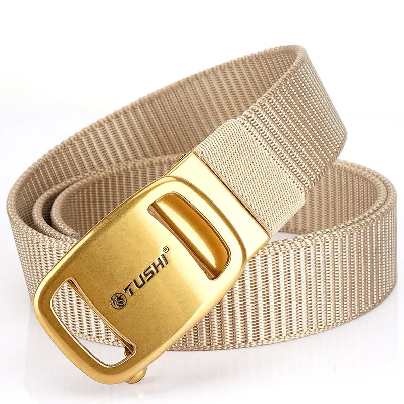 Men's Green Nylon Belt with Silver Buckle - Image 7