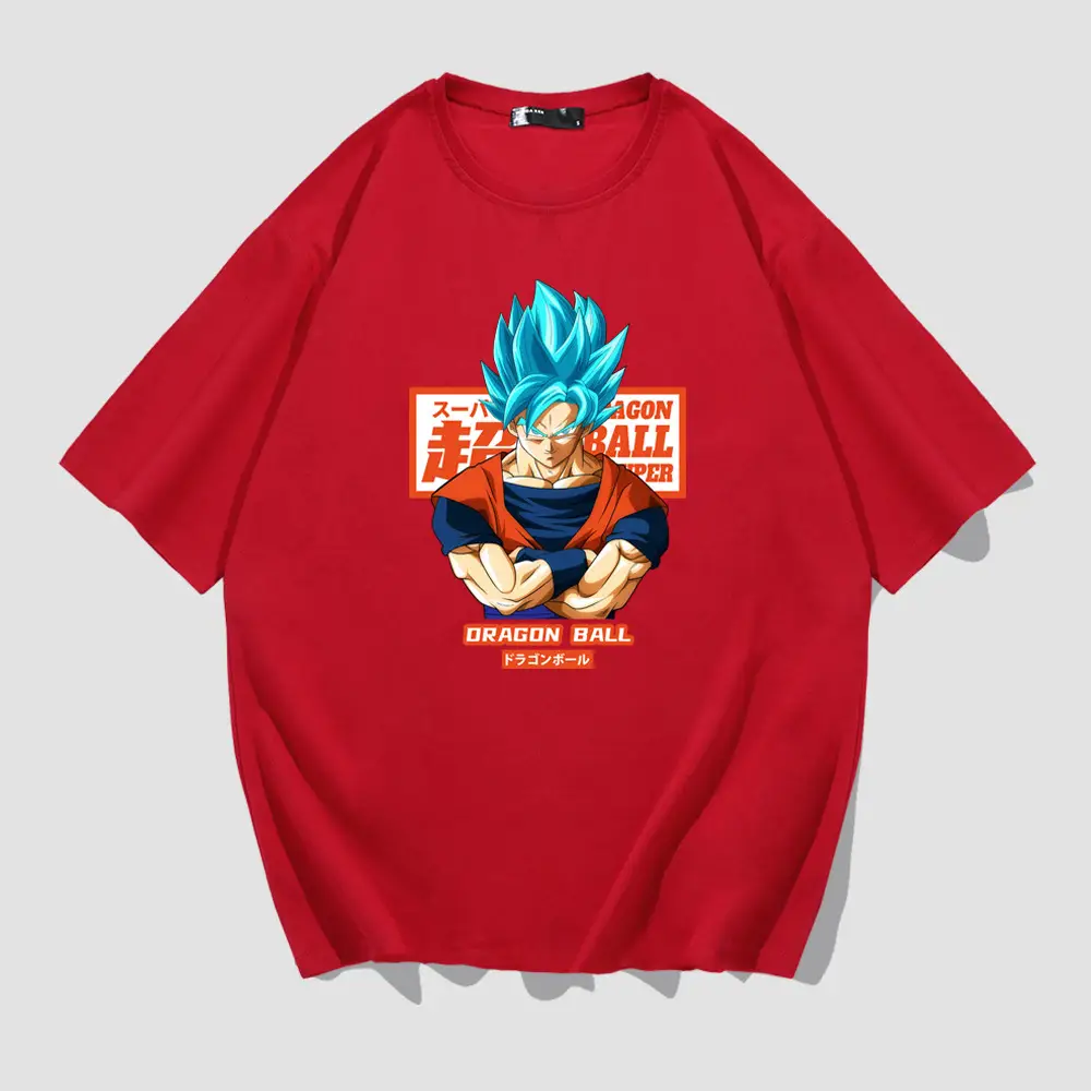 Men Saiyan Dragon Ball Z T-Shirt Pink - Image 4