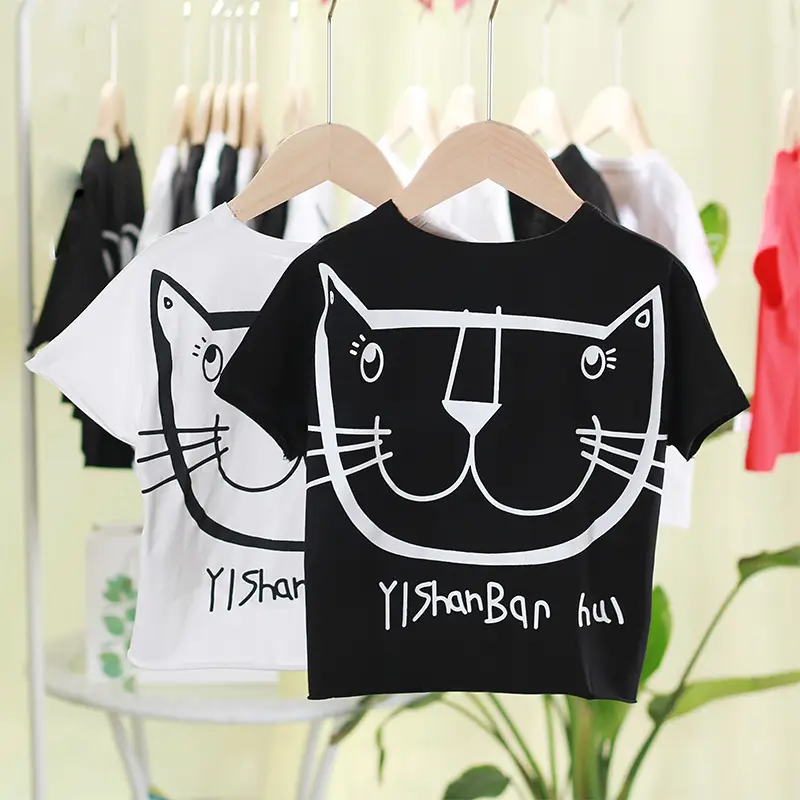 Boys Summer T-Shirts 2020 White Black Red 1-3Y - Image 4