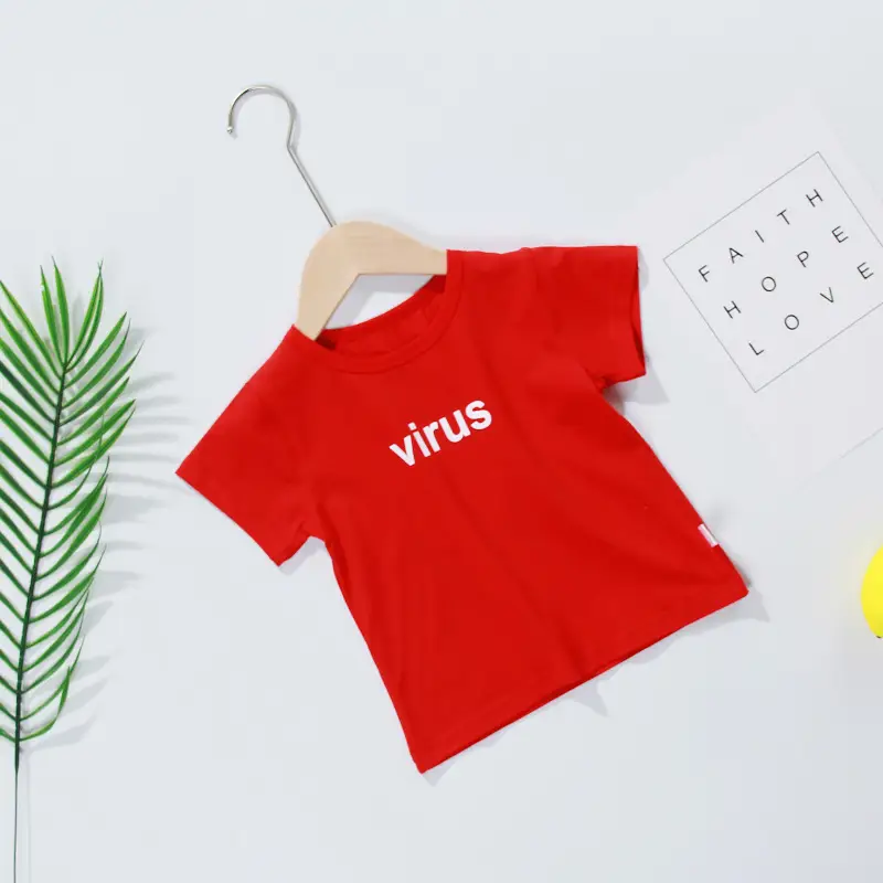 Boys Summer T-Shirts 2020 White Black Red 1-3Y - Image 6