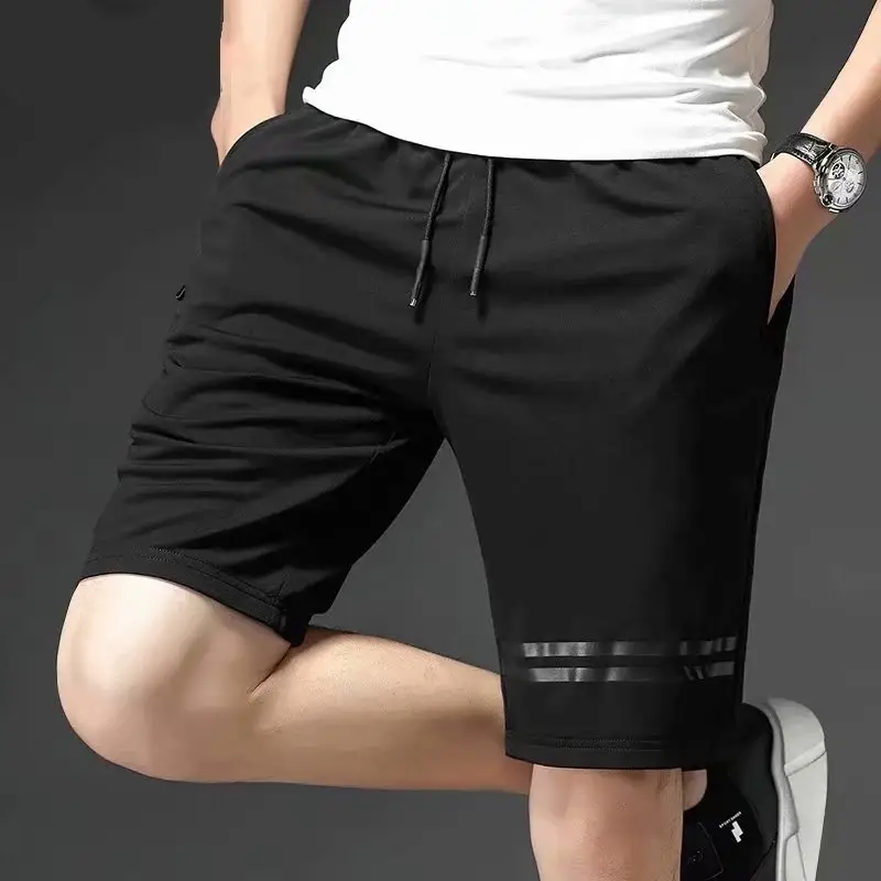 Men's Black Camo Shorts Large Casual Multi Bag - Image 9