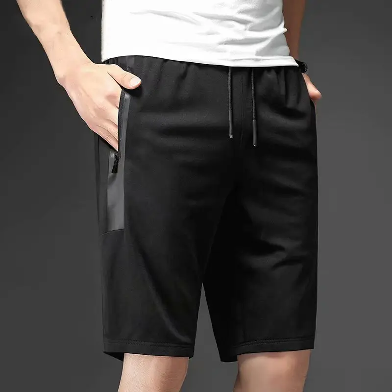 Men's Black Camo Shorts Large Casual Multi Bag - Image 2