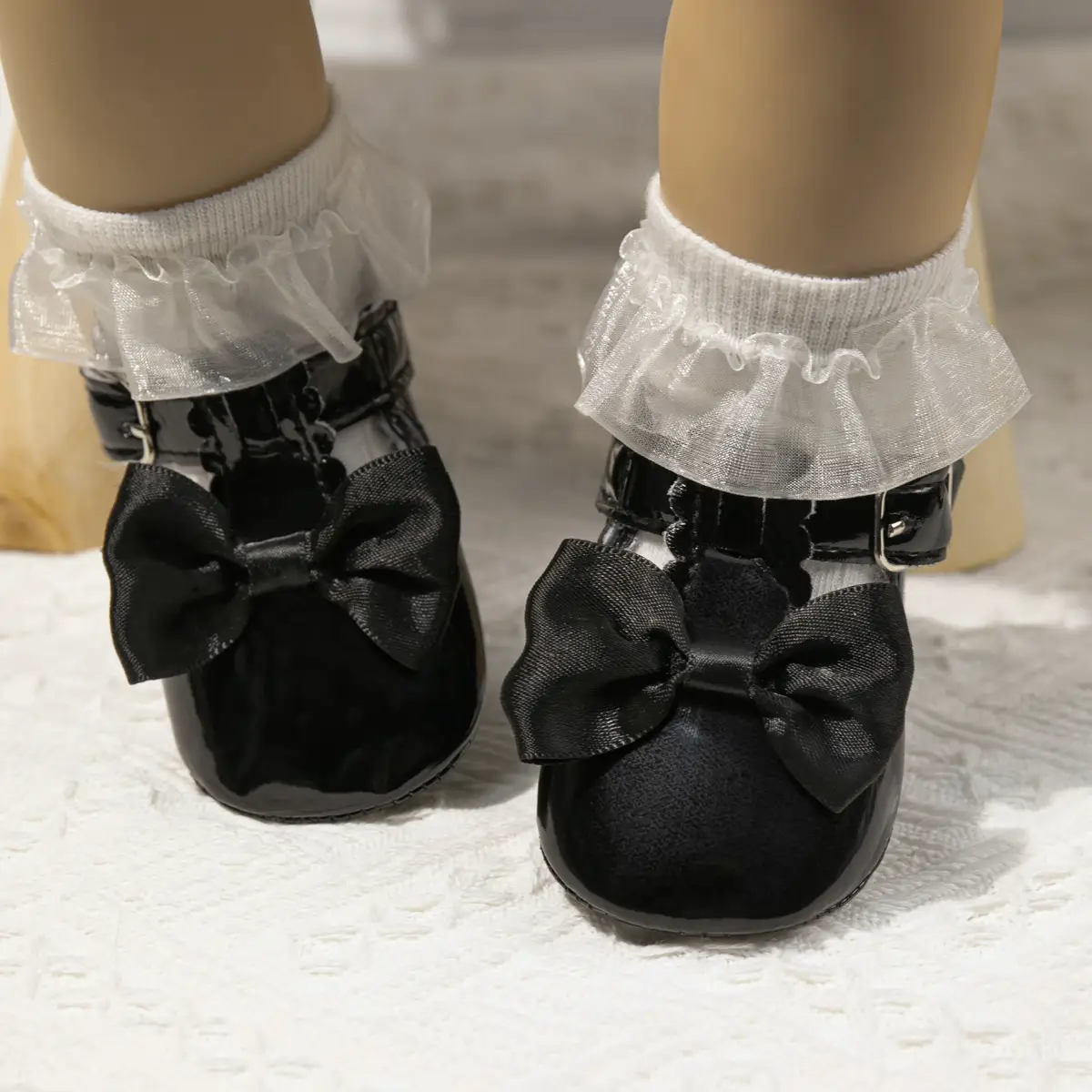 Blue Bow Baby Shoes for Girls 0-1 Year Non-Slip — feature 14