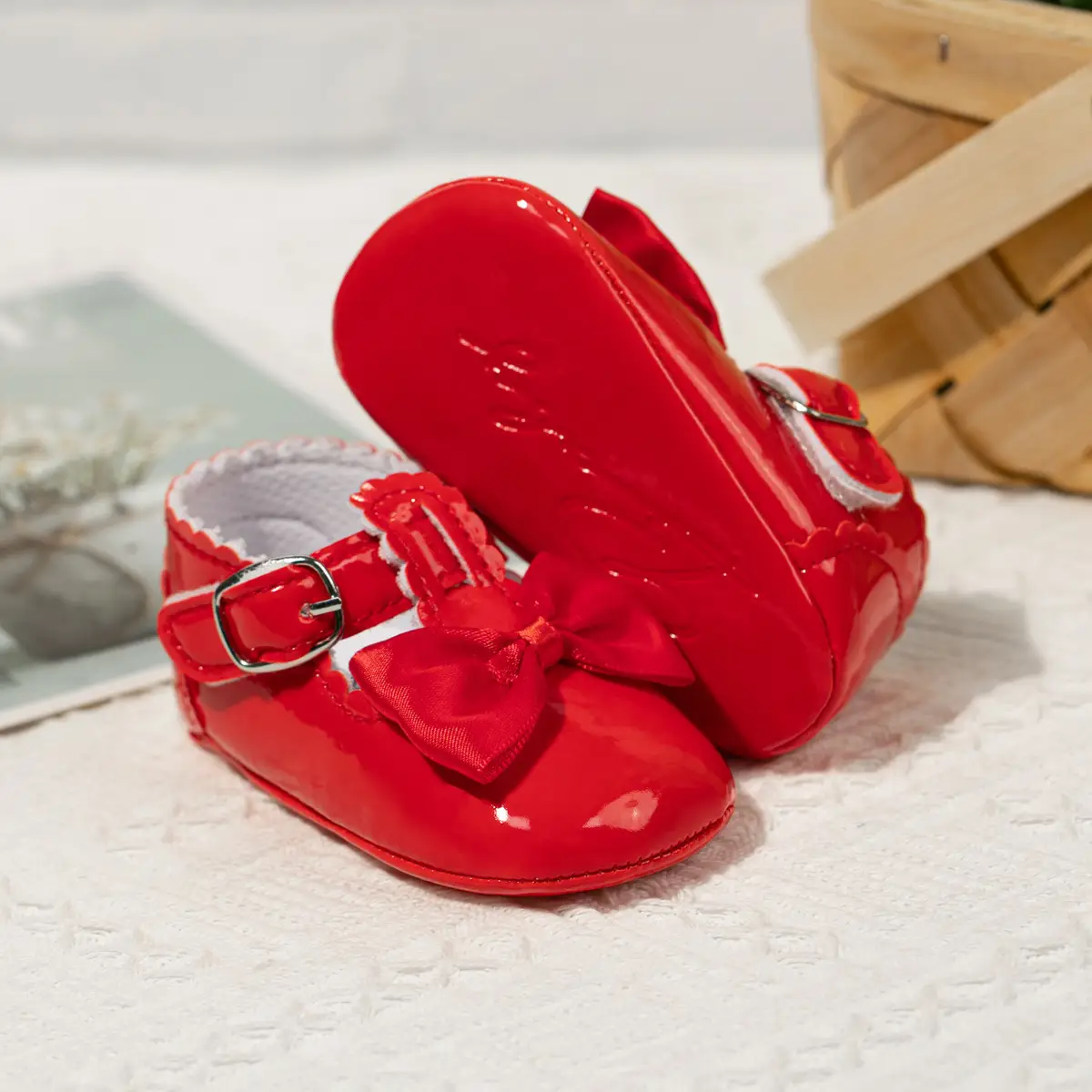 Blue Bow Baby Shoes for Girls 0-1 Year Non-Slip — feature 9