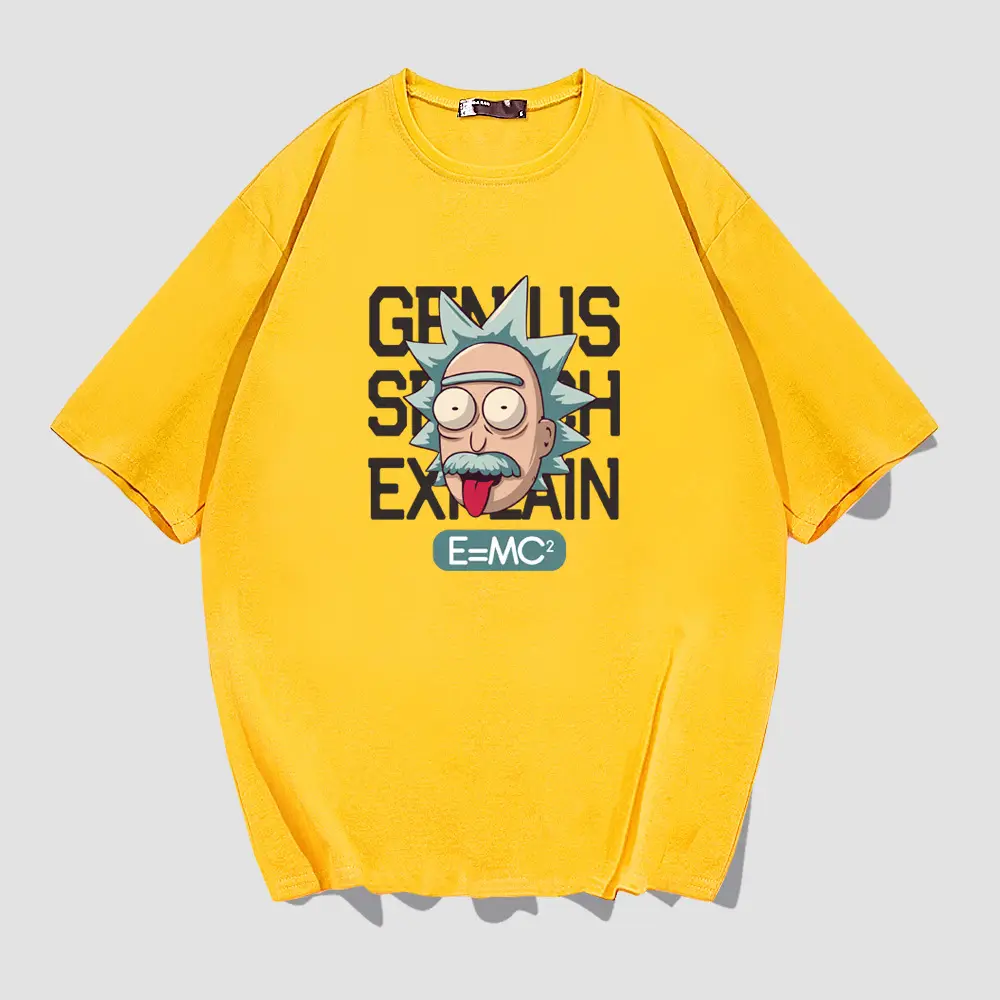 Rick and Morty Joint T-Shirt Yellow Short Sleeve